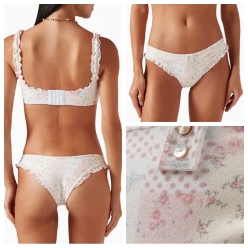 New! Frankie's Bikinis x Sydney Sweeney Chiara Bikini Briefs bottoms 3892